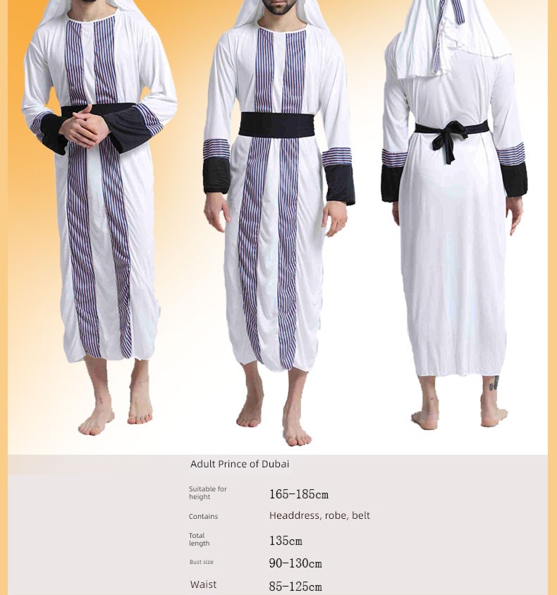 men and women Middle East Dubai robe shepherd Make up ball