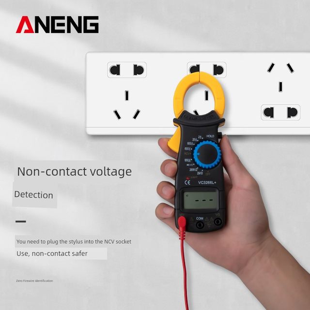 Multifunction clamp meter multimeter digital high-precision fully automatic anti-burn clamp type universal meter ammeter 3266L+