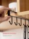 Home iron cabinet storage rack multi-function hook wardrobe tidy rack kitchen mark-free nail-free hook
