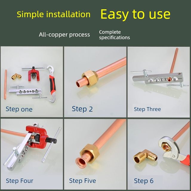 Brass outer wire flaring elbow flare copper pipe joint flaring right angle 90 elbow air conditioning and refrigeration accessories