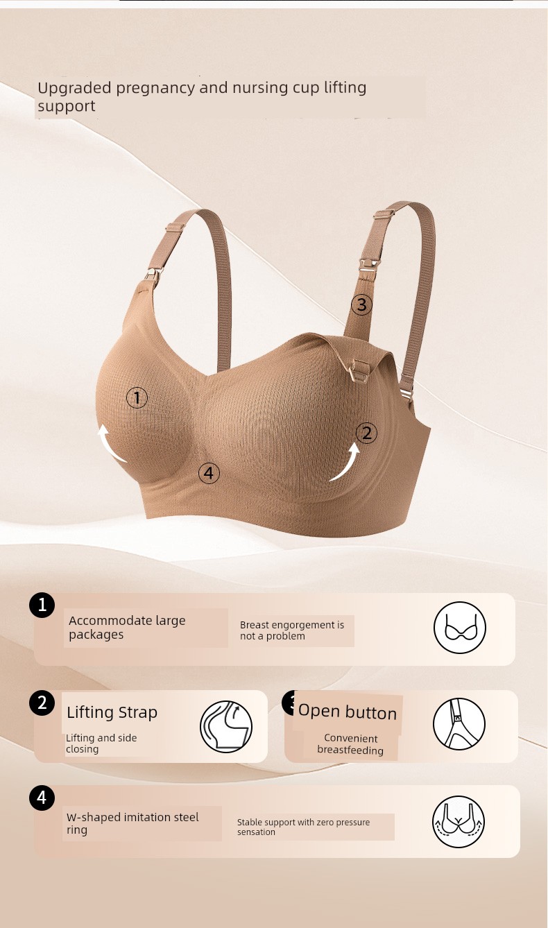 [Clearance] October Queen Nursing Bra for Pregnancy and Postpartum, Specialized for Breastfeeding, Anti-Sagging Maternity Bra — 6