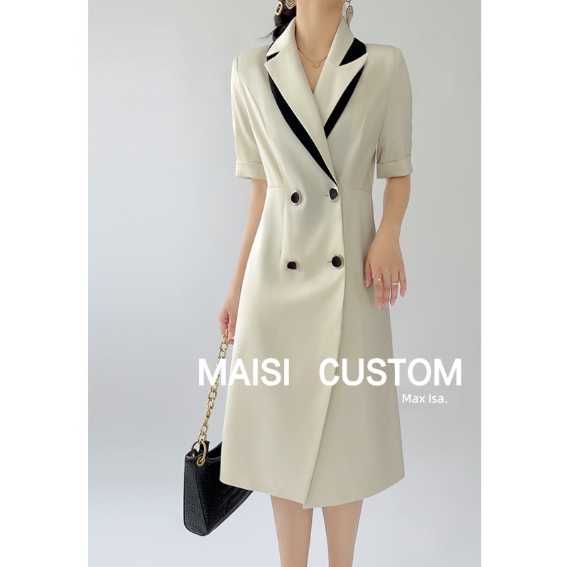 Dress luxurious temperament Beautiful Show thin tailored collar