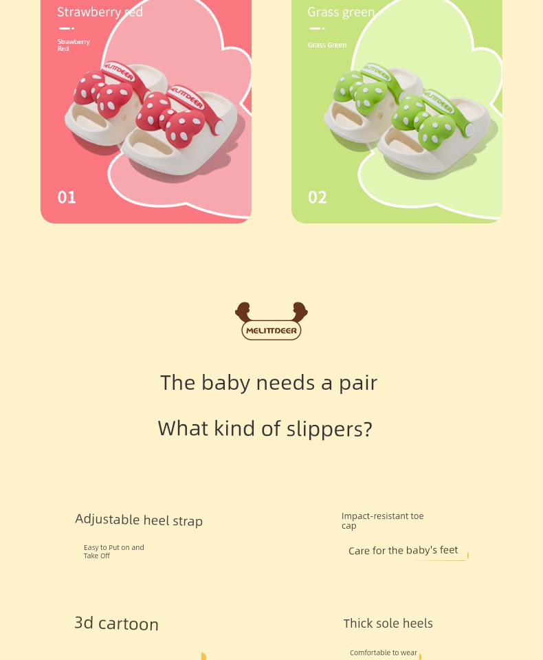 Japanese Imported Summer New Children's Slippers, Cute Cartoon Soft-Soled Indoor and Outdoor Strap-On Children's Clogs — 4