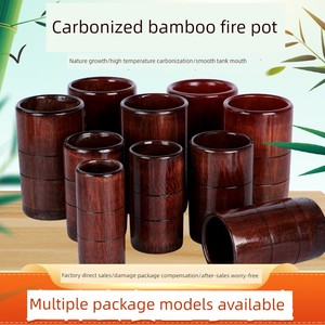 20 Bamboo Cans Special Bamboo Cans for Beauty Shop Carbonized Bamboo Charcoal Cans Bamboo Pipe Cupping Jar Cupping Devic