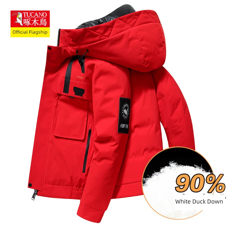 Woodpecker Cold proof Korean version keep warm Hooded Down Jackets