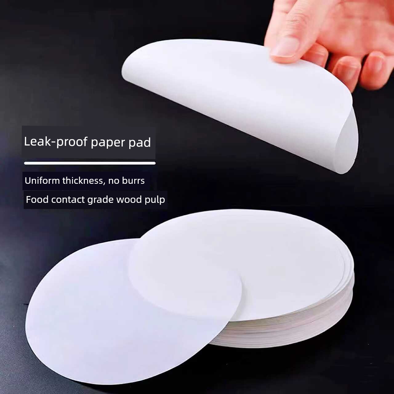 Hengxin Paper-Plastic Milk Tea Leak-Proof Paper Takeaway Packaging Disposable Coffee Sealing Paper Sealing Film Pad Anti-Spill Paper