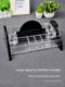 KTV wireless microphone stand crystal transparent acrylic microphone multi-function storage box desktop desktop simple