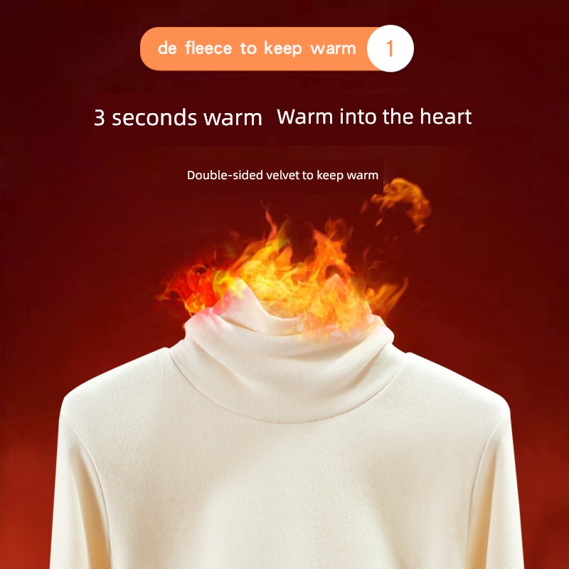Autumn and winter Derong thickening Long sleeve T-shirt keep warm Undershirt