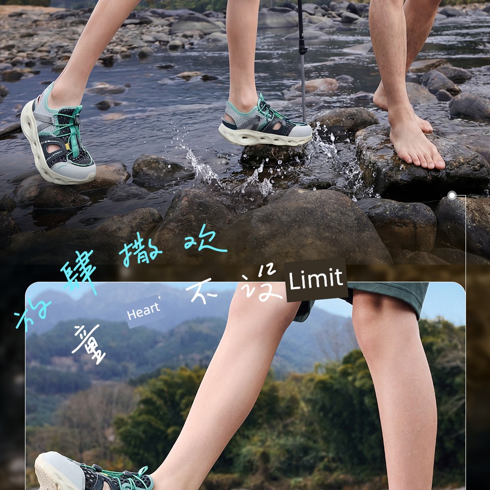 Anta Kids Boys' Beach Shoes 2026 Summer New Non-Slip Wear-Resistant Closed-Toe Sandals for Older Children — 10
