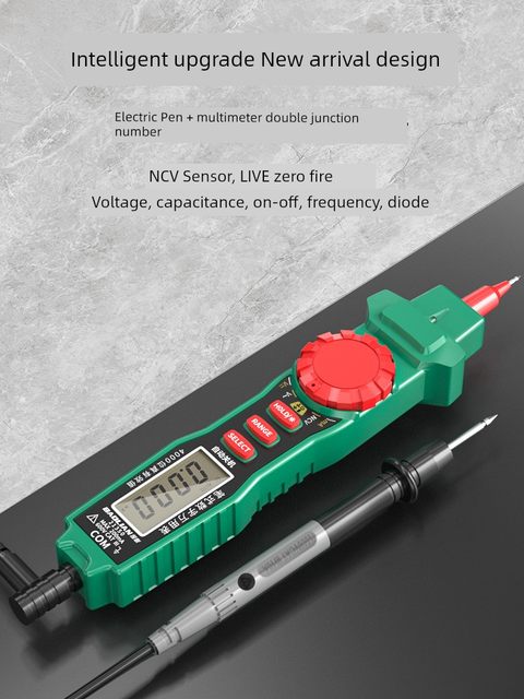 Baolian Pen Multimeter High-precision Digital Display Multifunction Induction Testing and Electrical Power Detailed Voltage Capacitor Meter