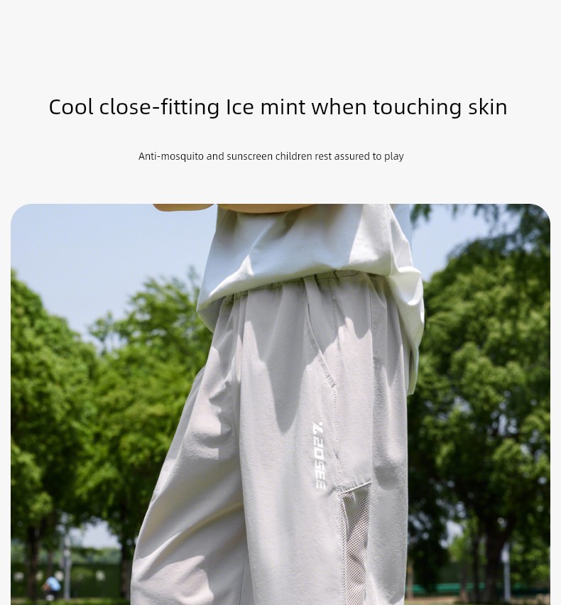 Zuoxi Children's Clothing Boys' Shorts Summer Thin Cool Breathable Pants 2026 New Children's Summer Five-Point Pants Trendy — 18