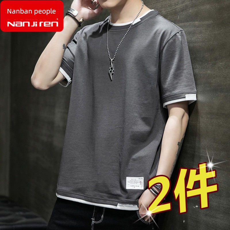 NGGGN man trend easy clothes Short sleeve T-shirt