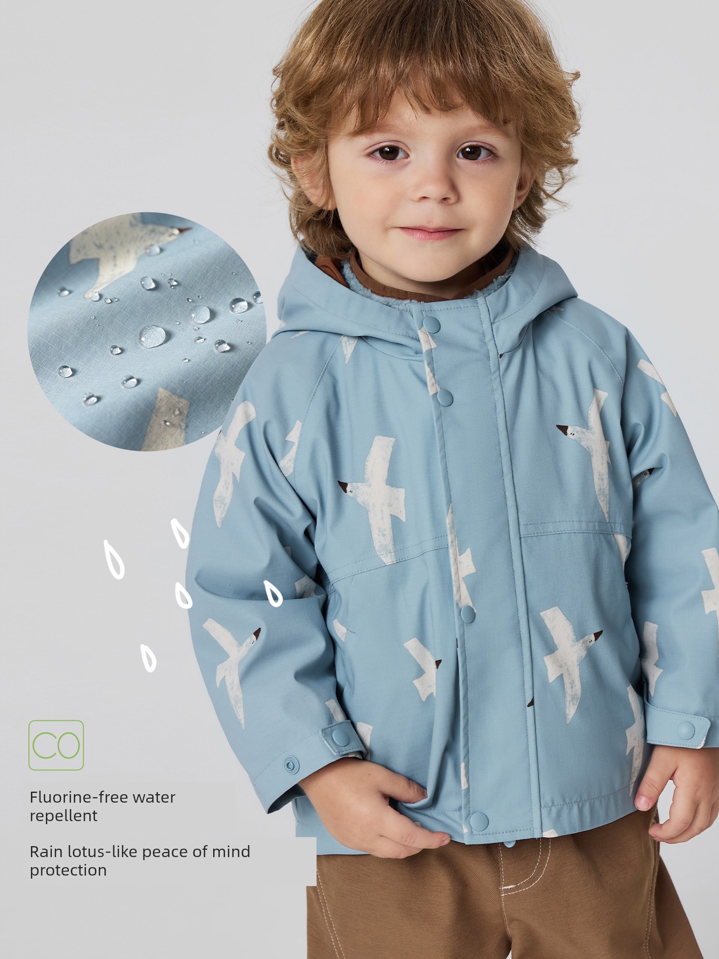 [Courage Soft Leather] Mini Bala Boys and Girls Children's Jacket Water-Repellent Plush Inner Lining Three-In-One 2026 Autumn — 3