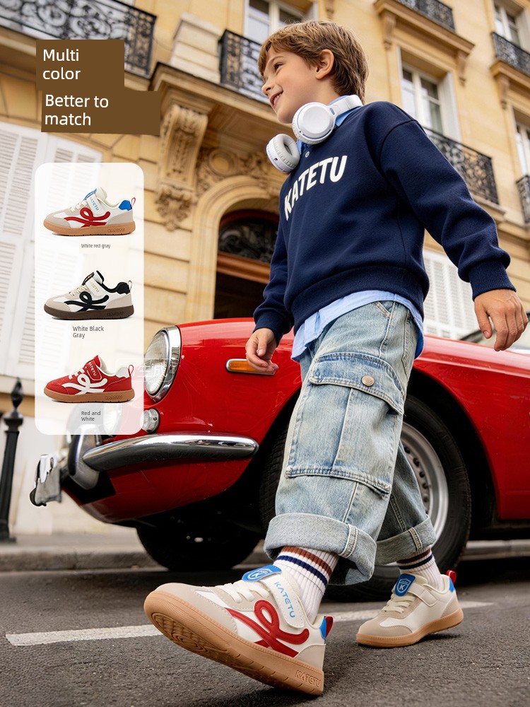 Carter Rabbit Children's Boys' 2026 Autumn New Shoes for Older Kids, Soft-Soled Girls' Non-Slip Toddler Sneakers