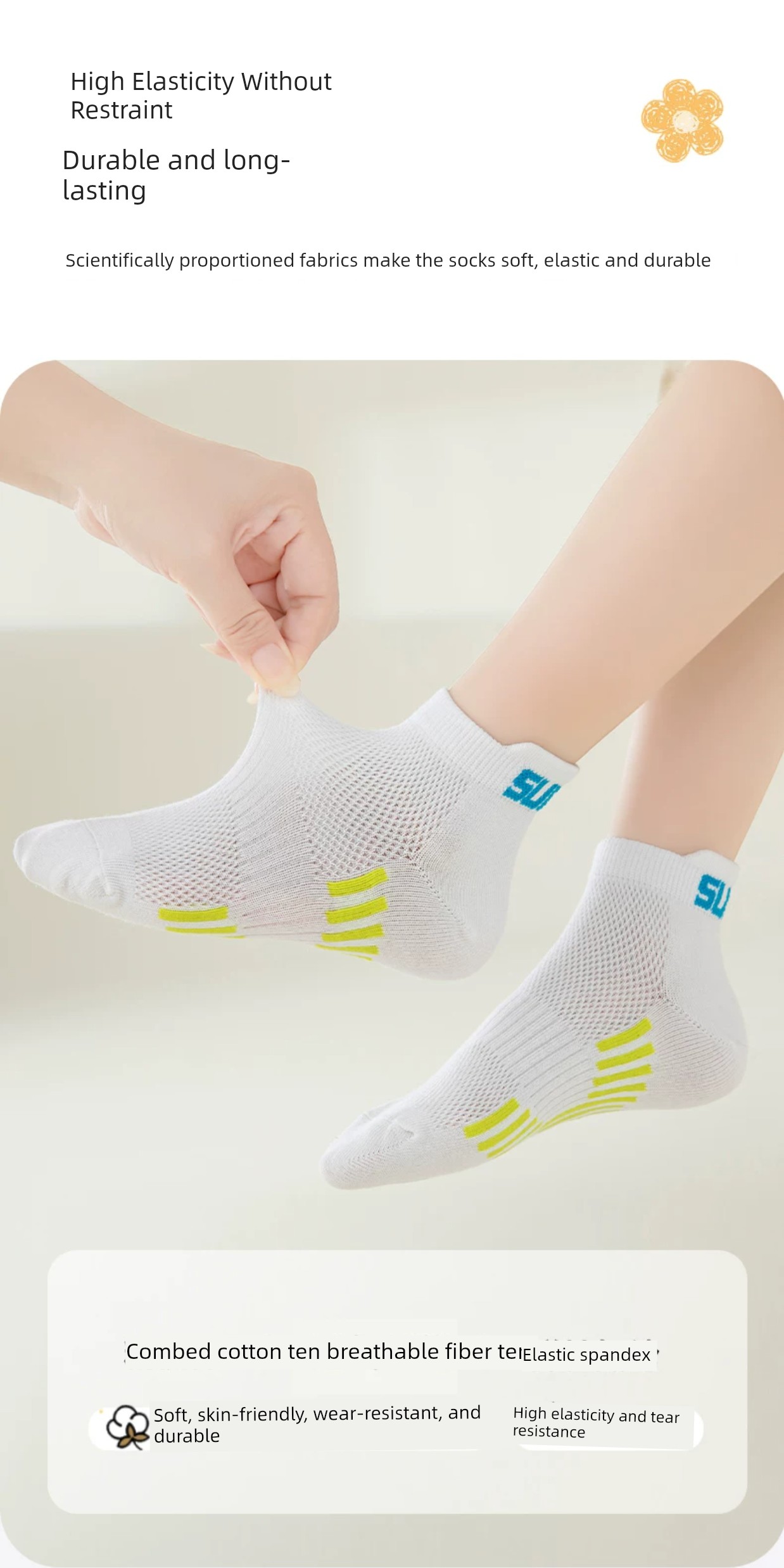 Summer Mesh Youth Boy Sports Stink Prevent Socks — 4