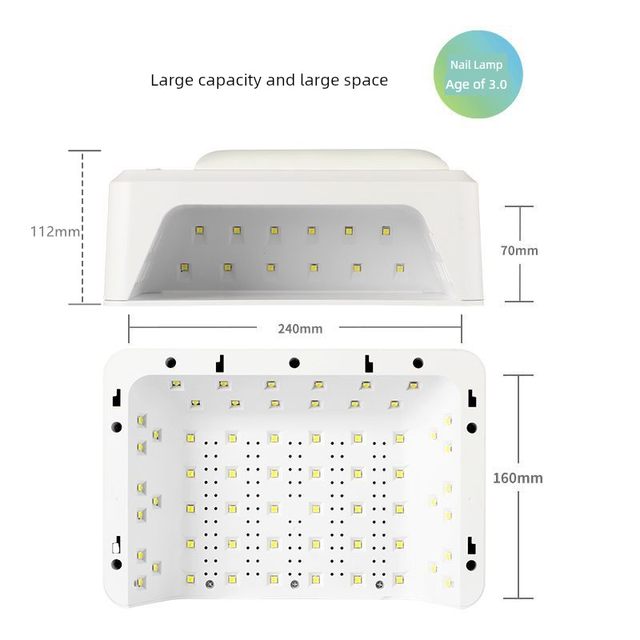 SNRQI Saierqi T8B double-hand hand pillow light therapy lamp wear armor high power manicure lamp machine quick-dry nail baking lamp