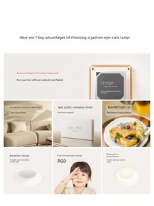 Jiandun Frameless Multi-Hole Low-Profile Recessed Downlight for Bedroom and Study, Minimalist Anti-Glare Spotlight for L