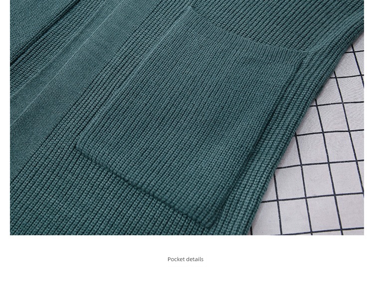 loose coat female Cardigan spring and autumn Korean version Retro Thin money sweater
