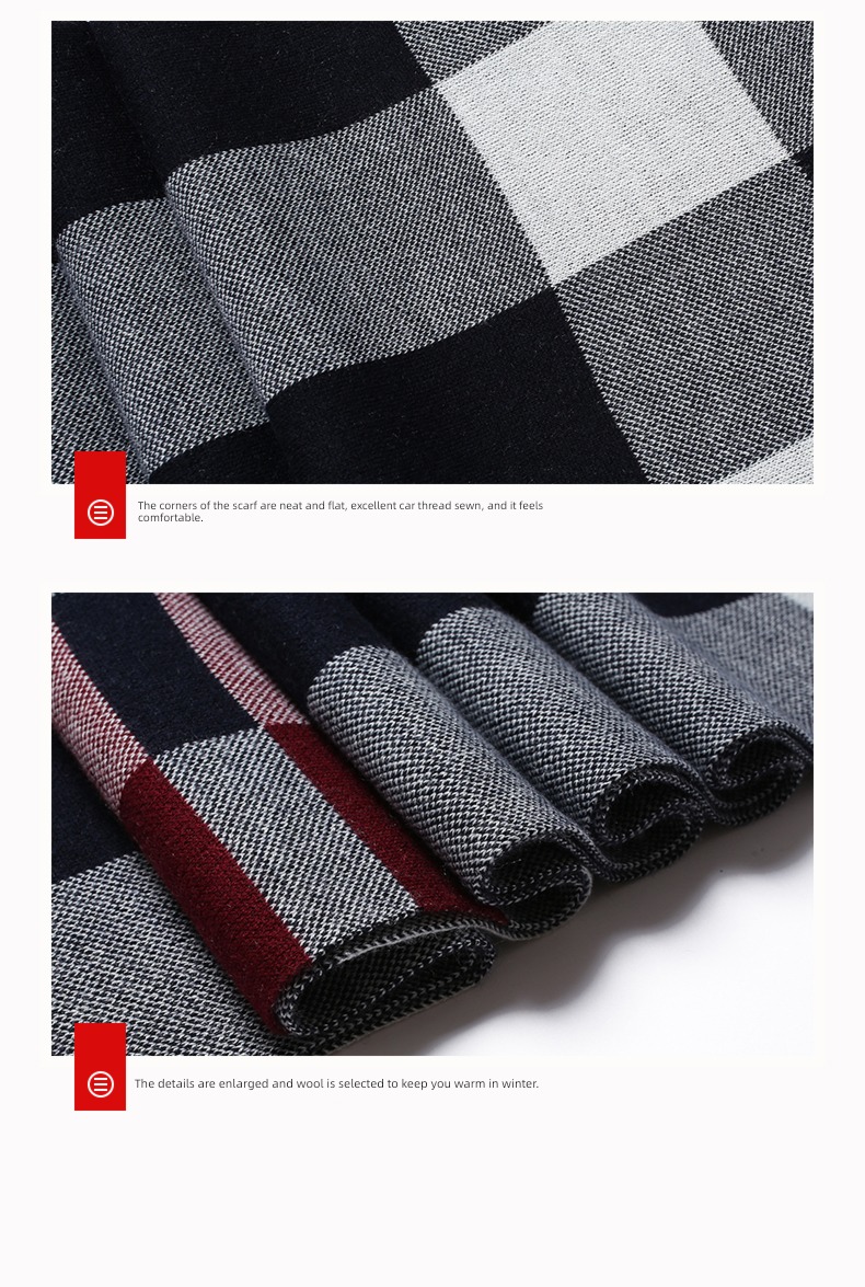 wool winter Versatile young people Gift box scarf
