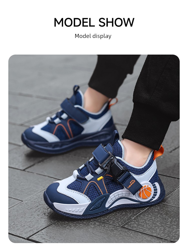 Kemutong Children's Shoes, Girls' Sports Shoes, Breathable Soft Sole, Lightweight Double Mesh Surface, Spring and Autumn 2026 New Children's Running Shoes — 19