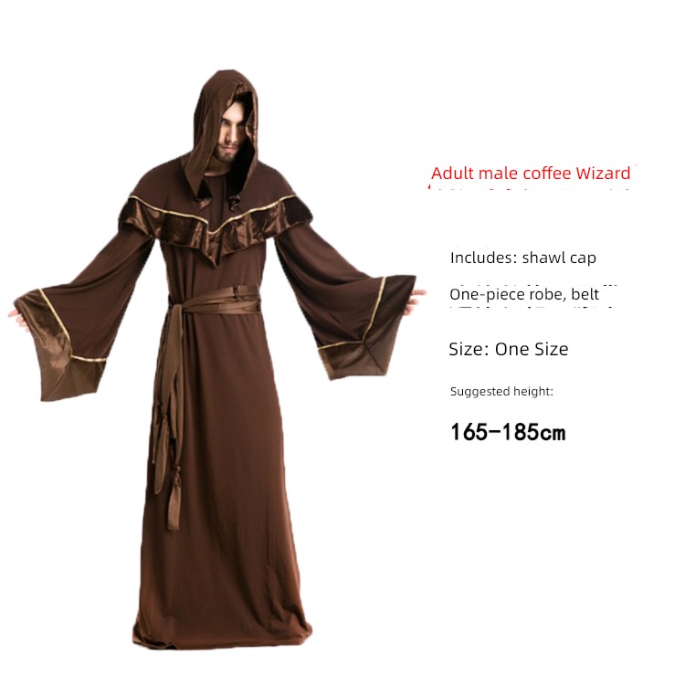 Halloween cos adult male devil scream Ghost clothes a secret chamber Dress up bloody terror doctor Taoist corpse clothing