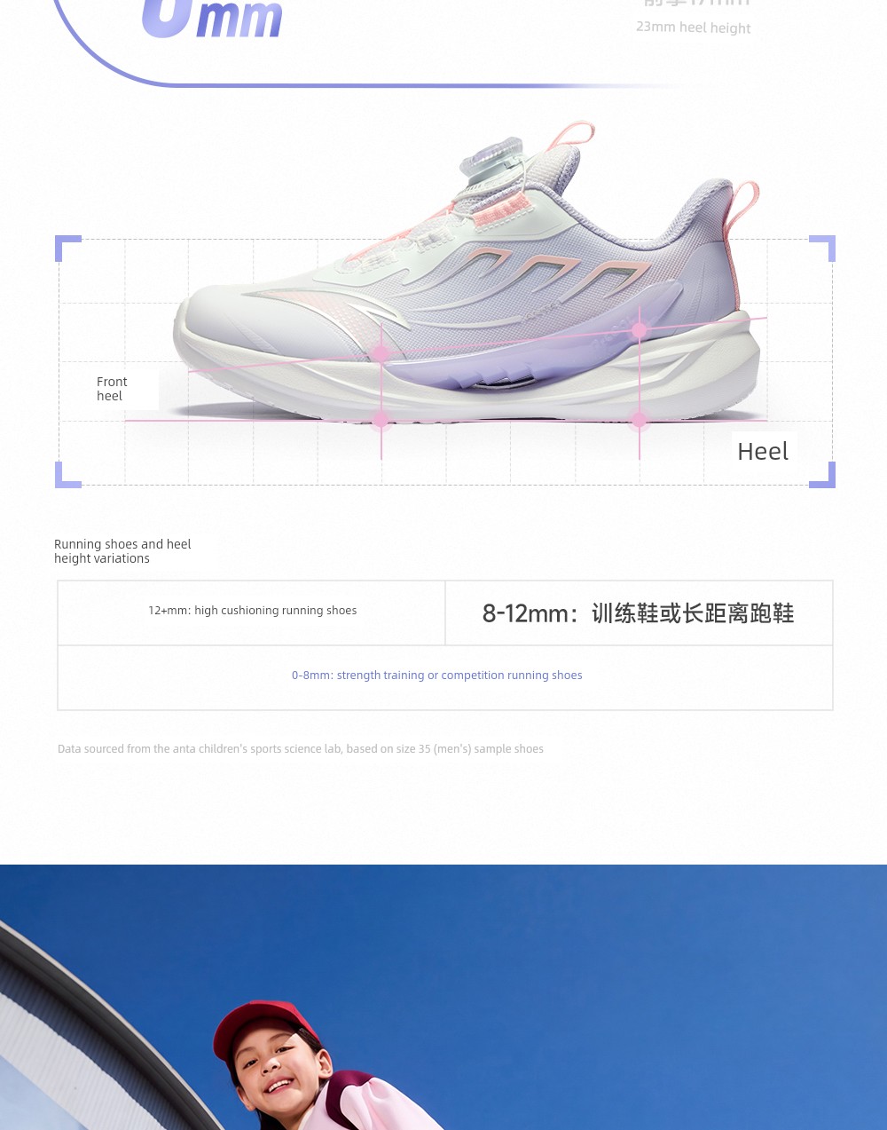 Ride the Wind 2 | Anta Kidsren's Sports Shoes, Girls' Running Shoes, 2026 Early Autumn Kidsren's Shoes, Professional Running Shoes for Students and Girls — 11