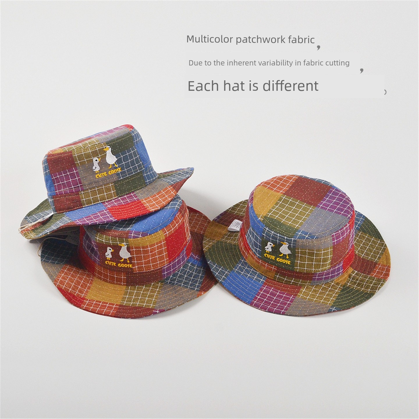 High-Quality New Style Boys' Stylish Plaid Sun Protection Fisherman Hat, Spring and Autumn New Model, Pure Cotton Sun Hat for Infants and Young Children — 14