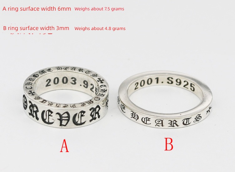 925 Retro lovers Aestheticism Taiyin Ring