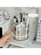 Pen holder storage box Office desktop large capacity transparent rotary pen box desk multi-functional partition stationery pen holder