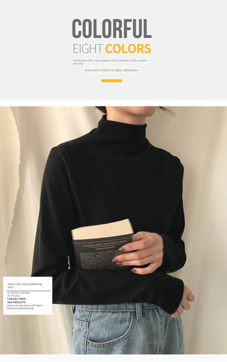 Autumn and winter Thin money Long sleeve T-shirt Self-cultivation Inner lap Undershirt