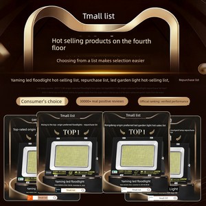 Yaming Led Outdoor Lighting Courtyard Outdoor Waterproof Searchlight Engineering Industrial Workshop Factory Floodlight