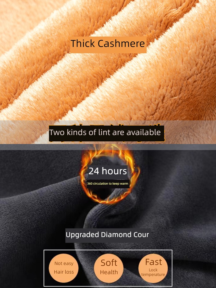 thickening female Autumn and winter leisure time easy High waist Sports pants