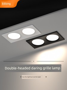 Led Double-Hole Ultra-Thin Rectangular Hallway Ceiling Lamp