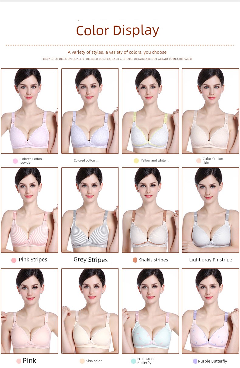 Breastfeeding Intimates Pregnant Women Push up Bras Push-up Postpartum Feeding Pure Cotton Exclusive for Pregnancy Bra Autumn and Winter Thin — 24