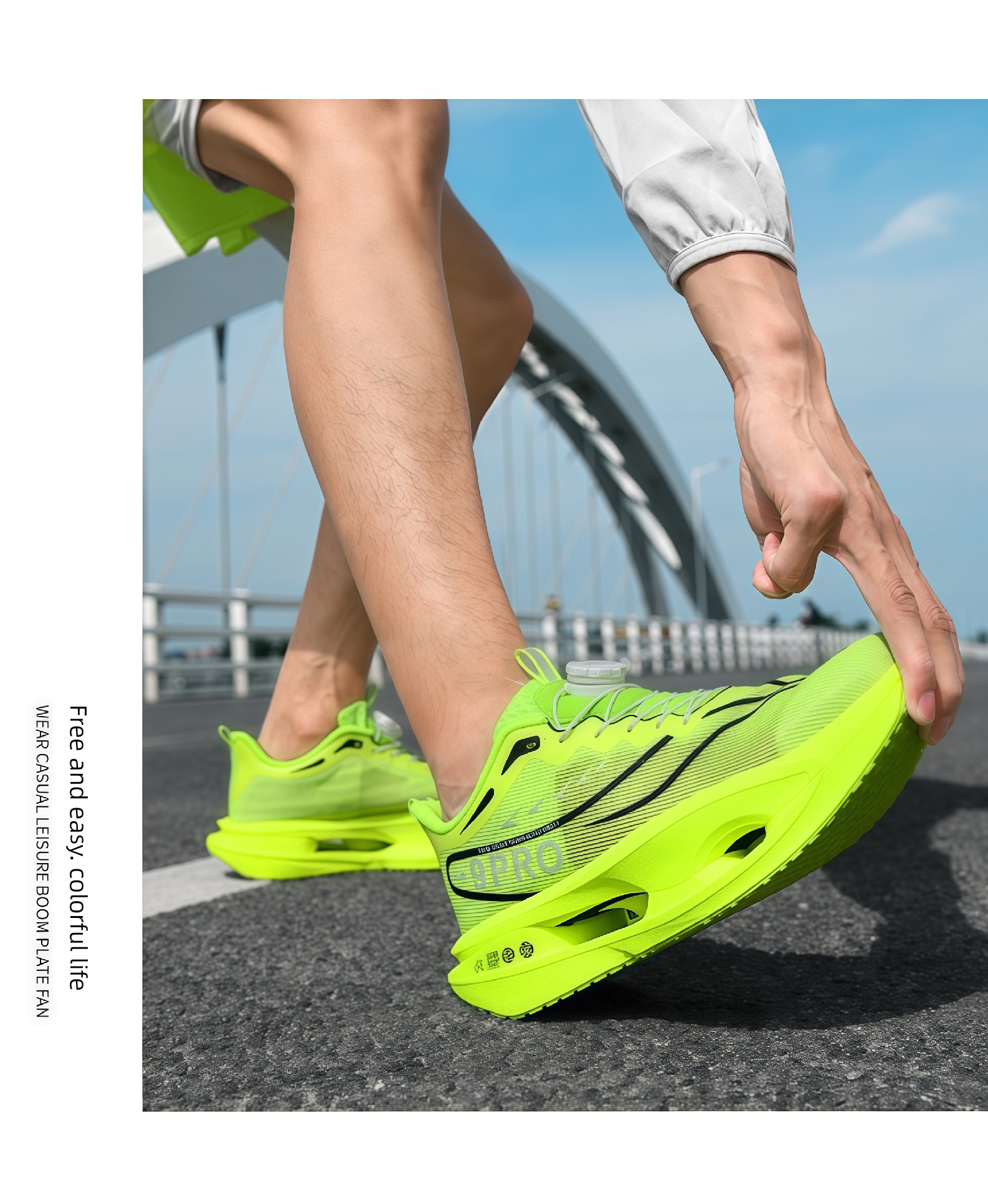 Red Rabbit 9 Pro Children's Shock-Absorbing Sports Shoes, New Autumn Model, Student-Specific Running Shoes, Button Running Shoes for Older Boys — 24