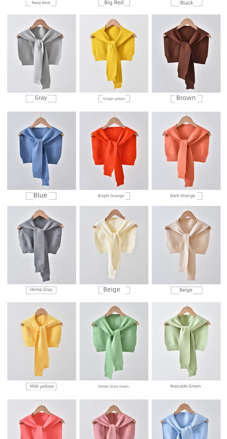 female False collar spring and autumn Neck protection cloak scarf Shawl