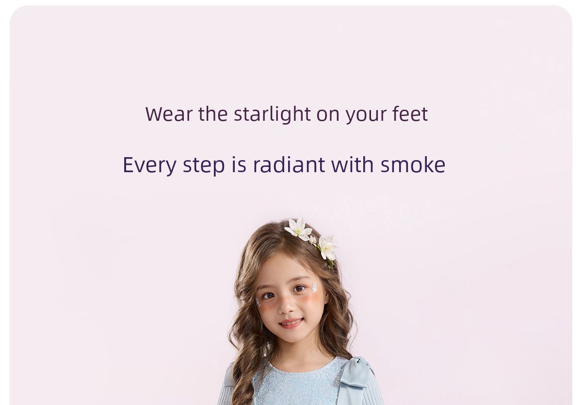 Babudou Genuine Leather Girls' Shoes Princess Crystal Shoes 2026 New Spring and Autumn Children's Soft-Soled Girls' Leather Shoes — 2