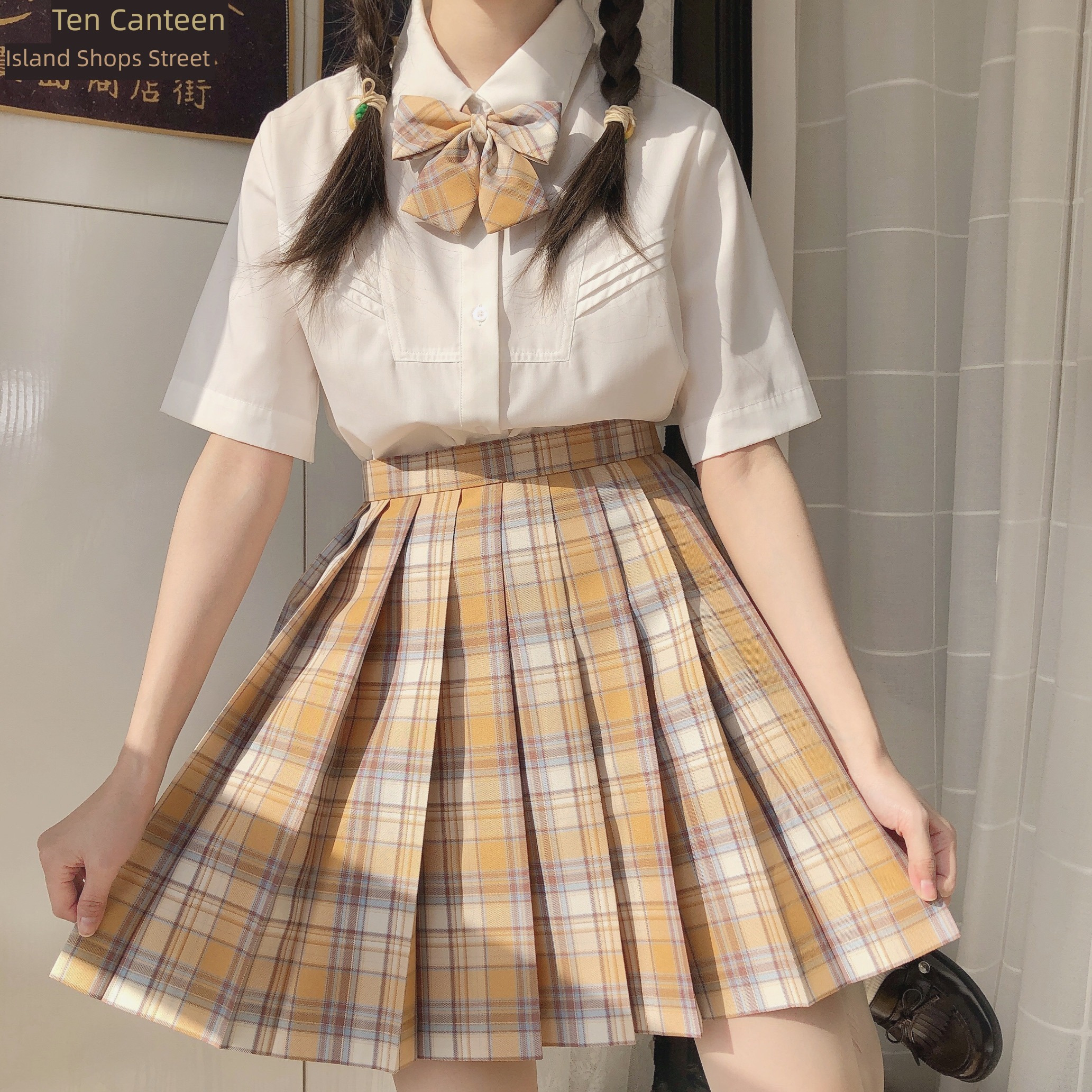 Buy 1 Get 1 FREE original School supply sense Plaid skirt JK uniform