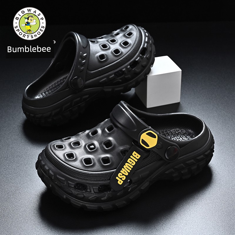 Bumblebee Kids Hole Slippers Boys Summer New Arrival Non Slip 2025 Sandals Older Boy Children's Shoes Sandals — 7