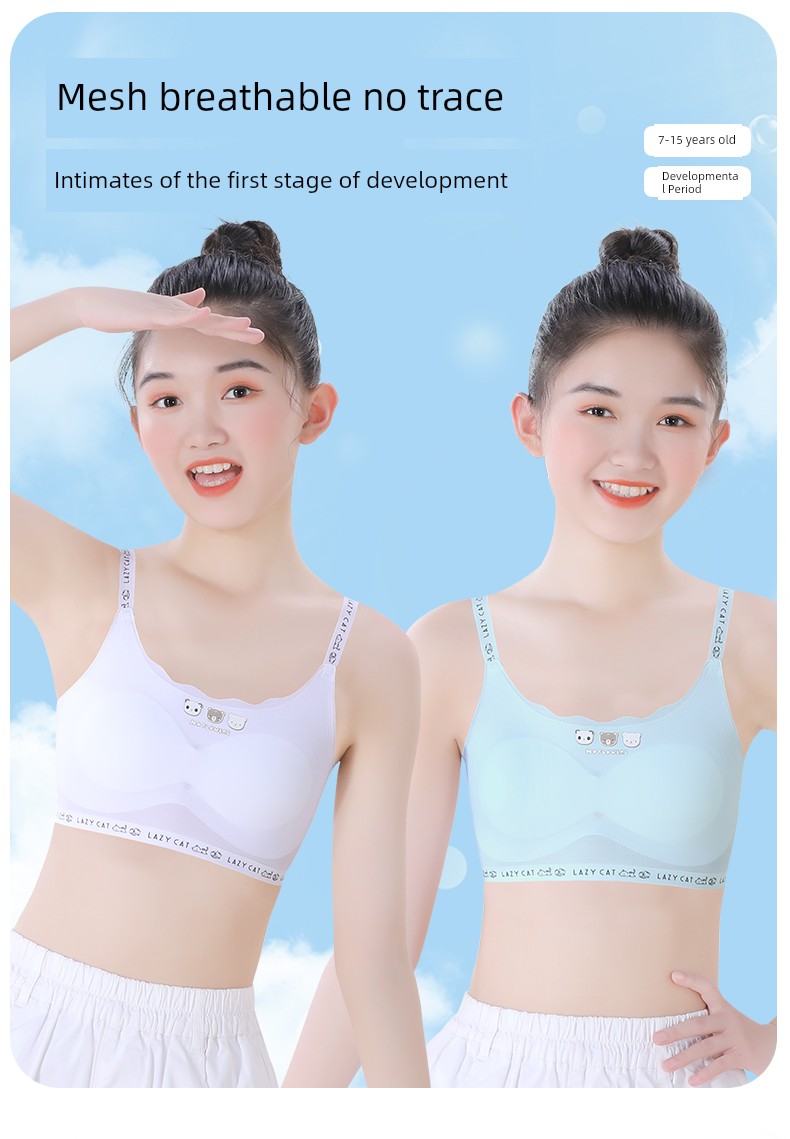 Girls' Underwear Developmental Primary School Student Youth Girl Junior High School Student Vest 12 Years Old Sling Children's Tube Top Young Adult — 2