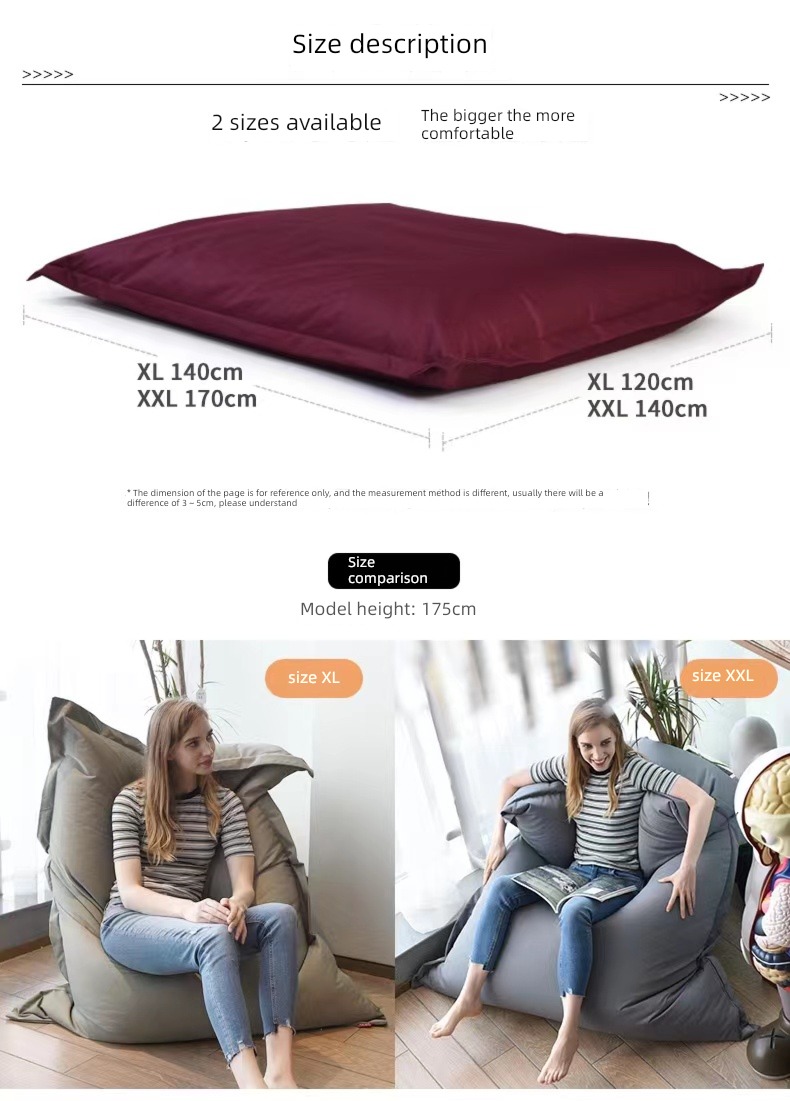 Large-sized apartment household leisure time square Sleepable Lazy sofa