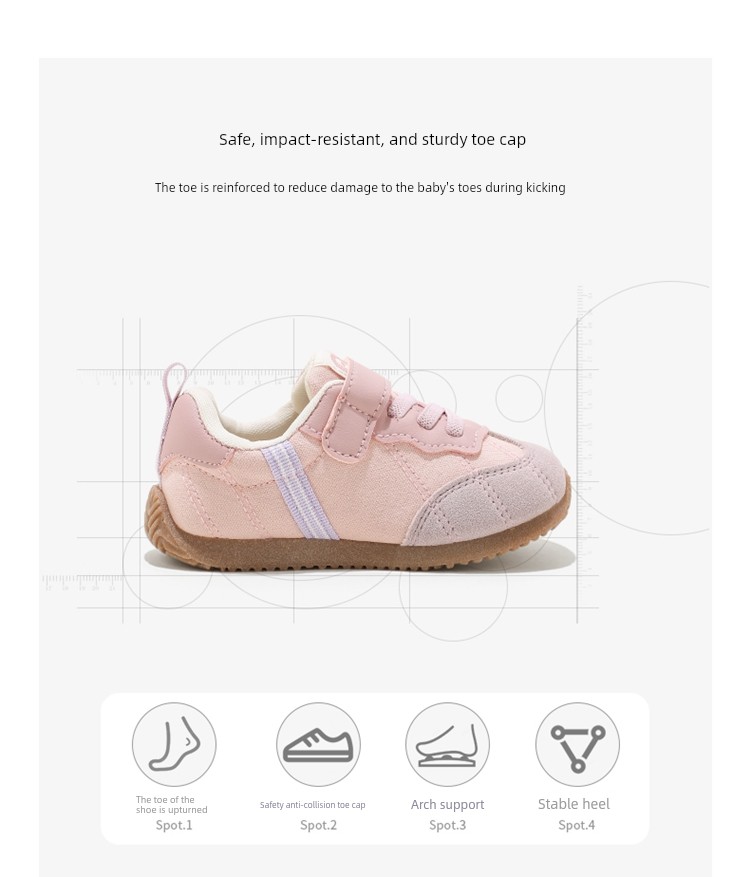 Abckids Girls' Super Stylish Shoes Children's Sneakers 2026 New Autumn Student Running Shoes with Soft Soles — 3
