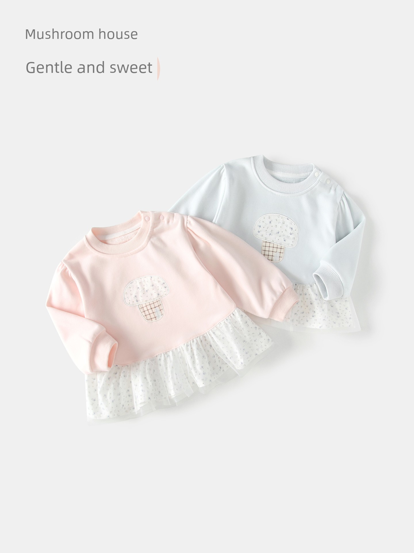 Bobu Baby Autumn Outfit Set 2026 Girls' Early Autumn Sweatshirt and Leggings Two-Piece Set Children's Autumn Infant Clothing