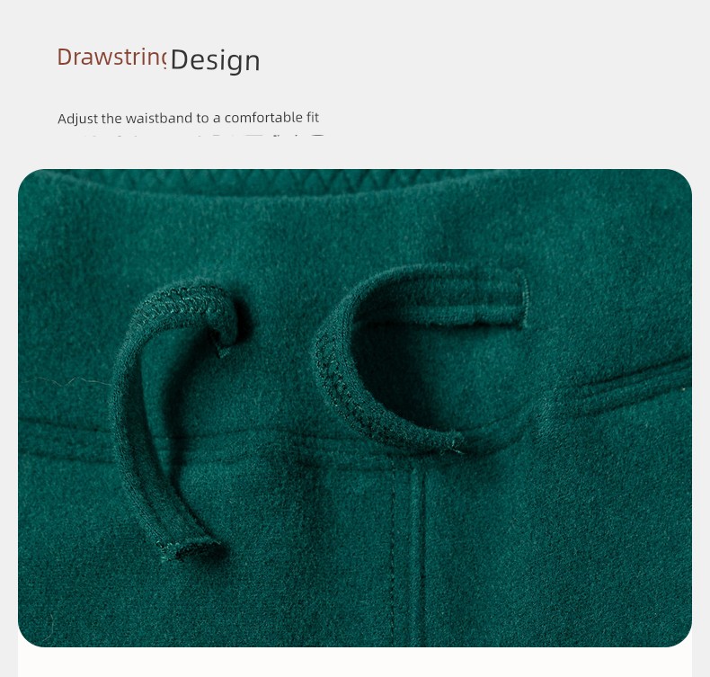 Capsule Naju Children's Clothing [Light Warm Fleece] Children's Pants Antibacterial Static-Free Boys and Girls Drawstring Straight-Leg Sports Pants — 17