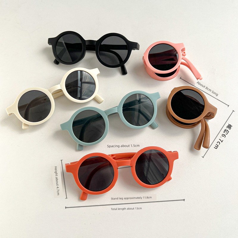 Children's Trendy and Stylish Sunglasses for Boys, Foldable Sunglasses for Boys and Girls, Anti-Uv Sun Protection Glasses — 4