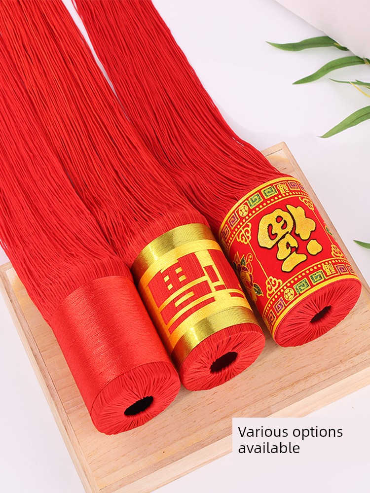 Featured Handicrafts: Chinese Knot Red Pendant, Large-Sized Fortune Character Tassel Pendant, Lantern Tassel Decoration Accessories