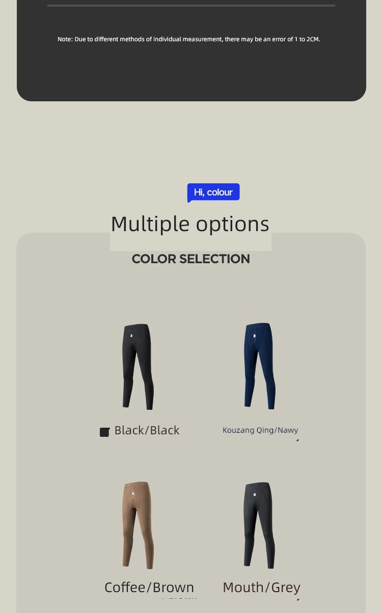 【 Pre 】 HLA / Home of Hailan Lamb wool wool kneepad Antifungal pants male Plush thickening kneepad winter Leggings