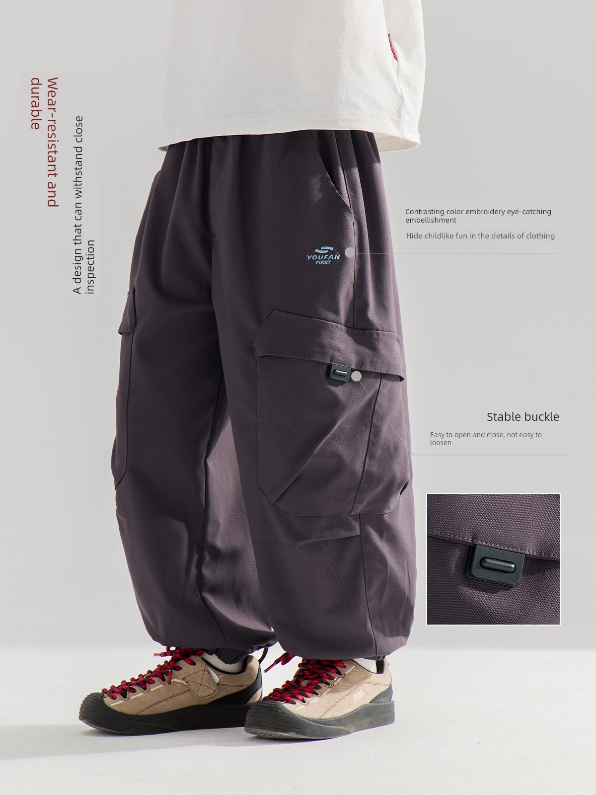 Zhen Youfan Boys' Pants Autumn New Style Children's Cargo Pants Spring and Autumn Big Boys' Long Pants Autumn Outdoor Hiking Pants