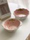 Anmu Liangpin ins pink tender strawberry hand-painted underglaze colored ceramic plate rice bowl pot home cute girl tableware