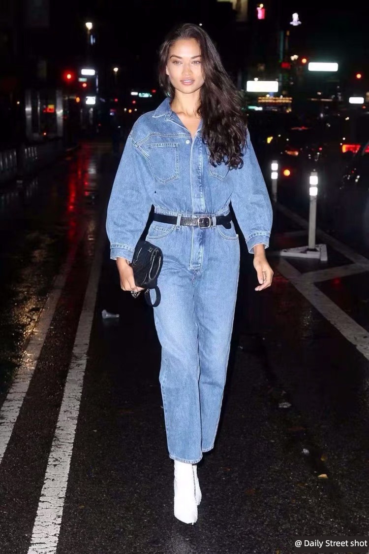 The new spring and autumn Europe and America Advanced sense work clothes Jumpsuit